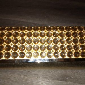 GOLD RHINESTONE CLUTCH